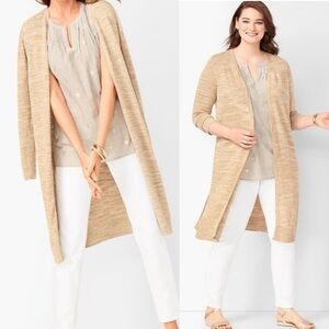 Talbots Long Cardigan Duster Sweater